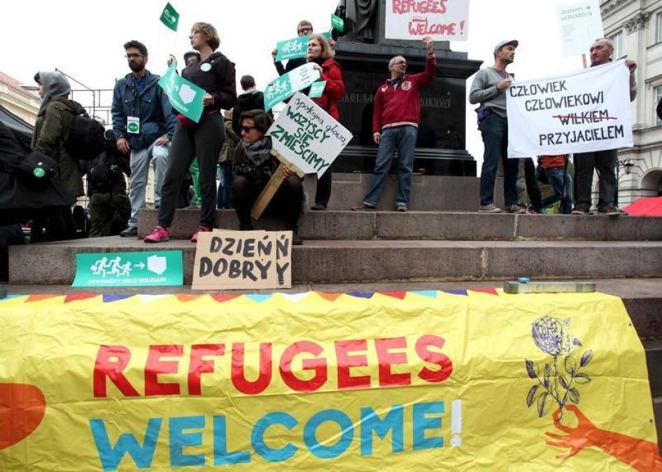 Poland Refugees Welcome Warsaw
