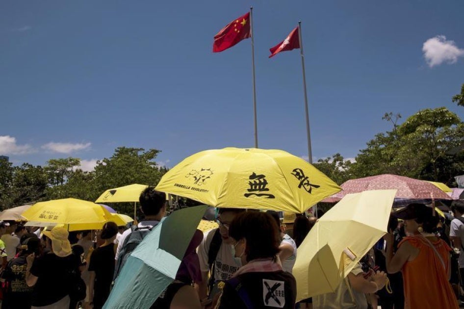 Hong Kong umbrellas