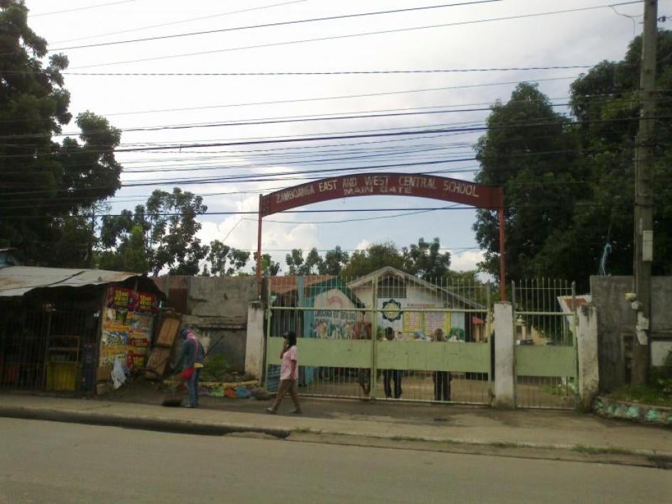 Zamboanga East and West Central School, Zamboanga City, Philippines, 2013.