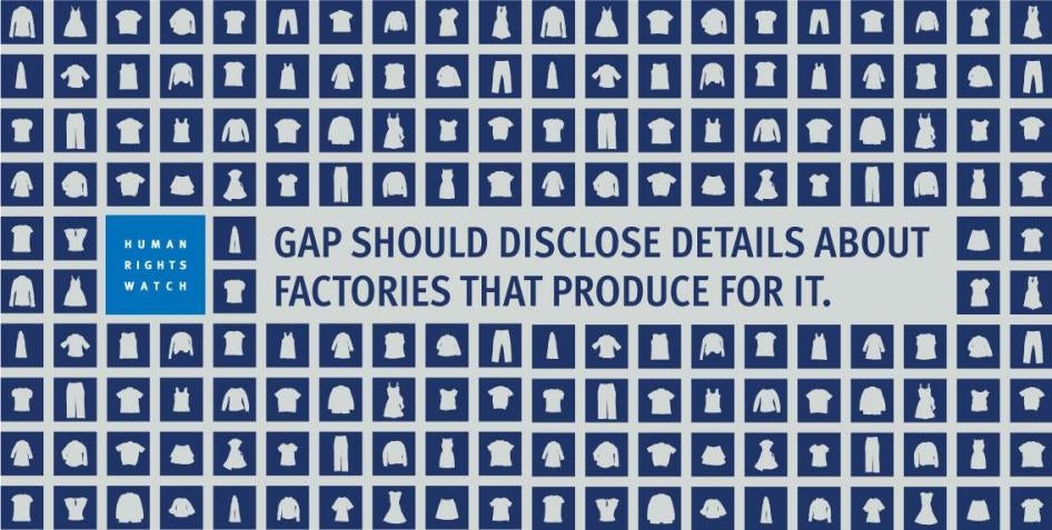 Gap transparency graphic
