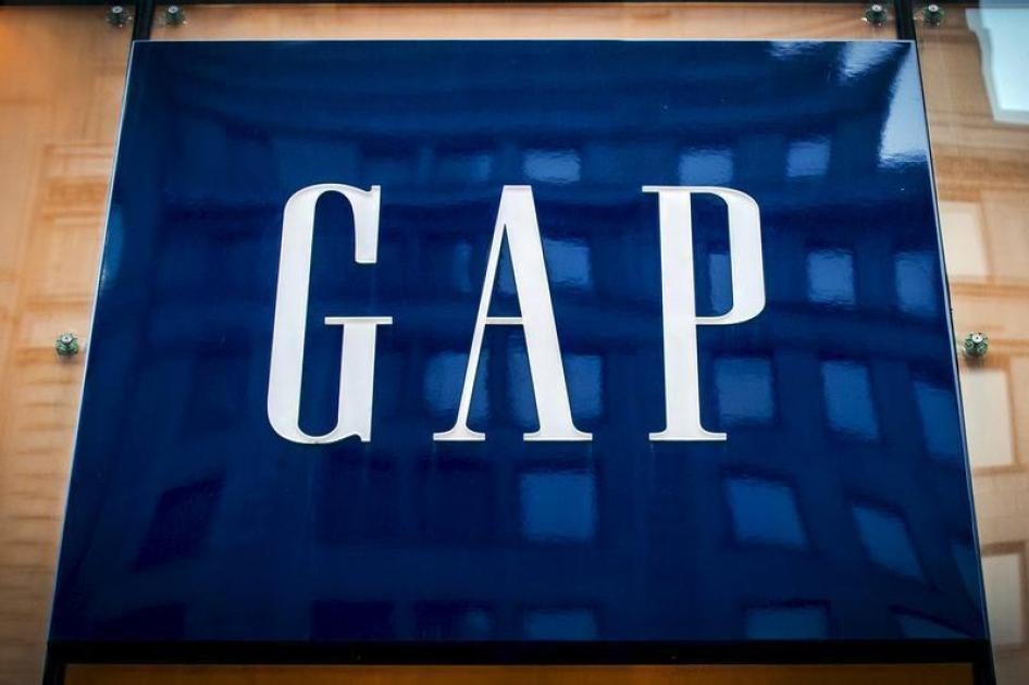 The sign for a Gap store is seen on 5th avenue in midtown Manhattan in New York June 16, 2015.