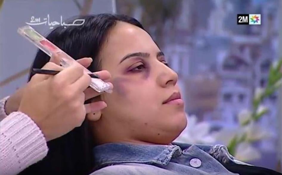 Screenshot from an episode of the Sabahiyat morning show on Morrocan state television, which aired on November 23, 2016.