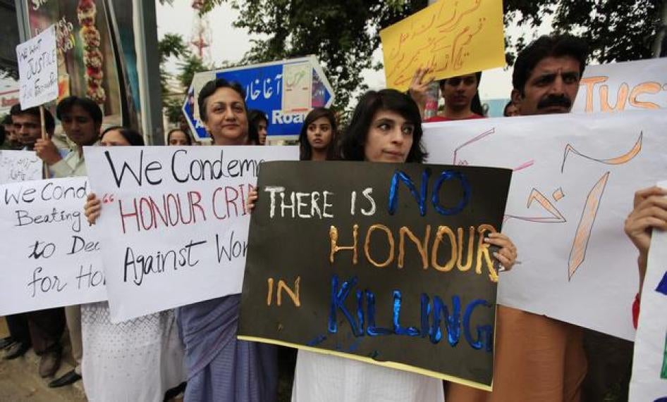 Manifestation contre les « crimes d’honneur »  à Islamabad, au Pakistan, le 29 mai 2014.