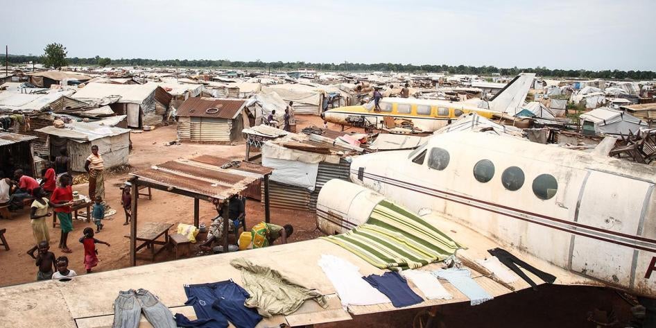 The M'poko displacement camp near the international airport in Bangui, capital of the Central African Republic.