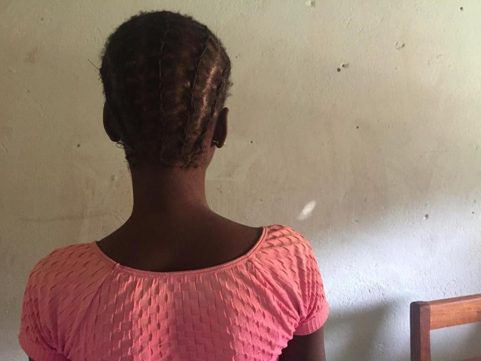 “Blandine,” age 30, described how 3R rebel fighters raped her in front of her two children after they attacked the town of De Gaulle, Central African Republic, on September 27.