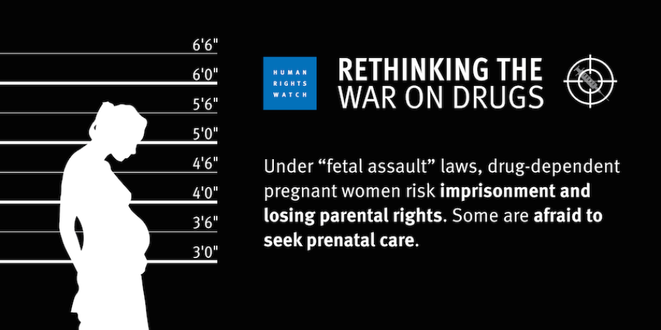 Under "fetal assault" laws, drug-dependent pregnant women risk imprisonment 