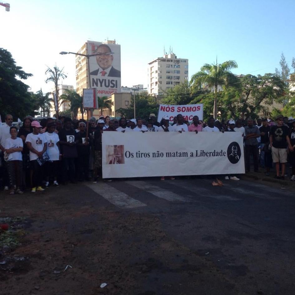  The killing of constitutional lawyer Gilles Cistac in March 2015 sparked a protest calling for an end to killings and intimidation.