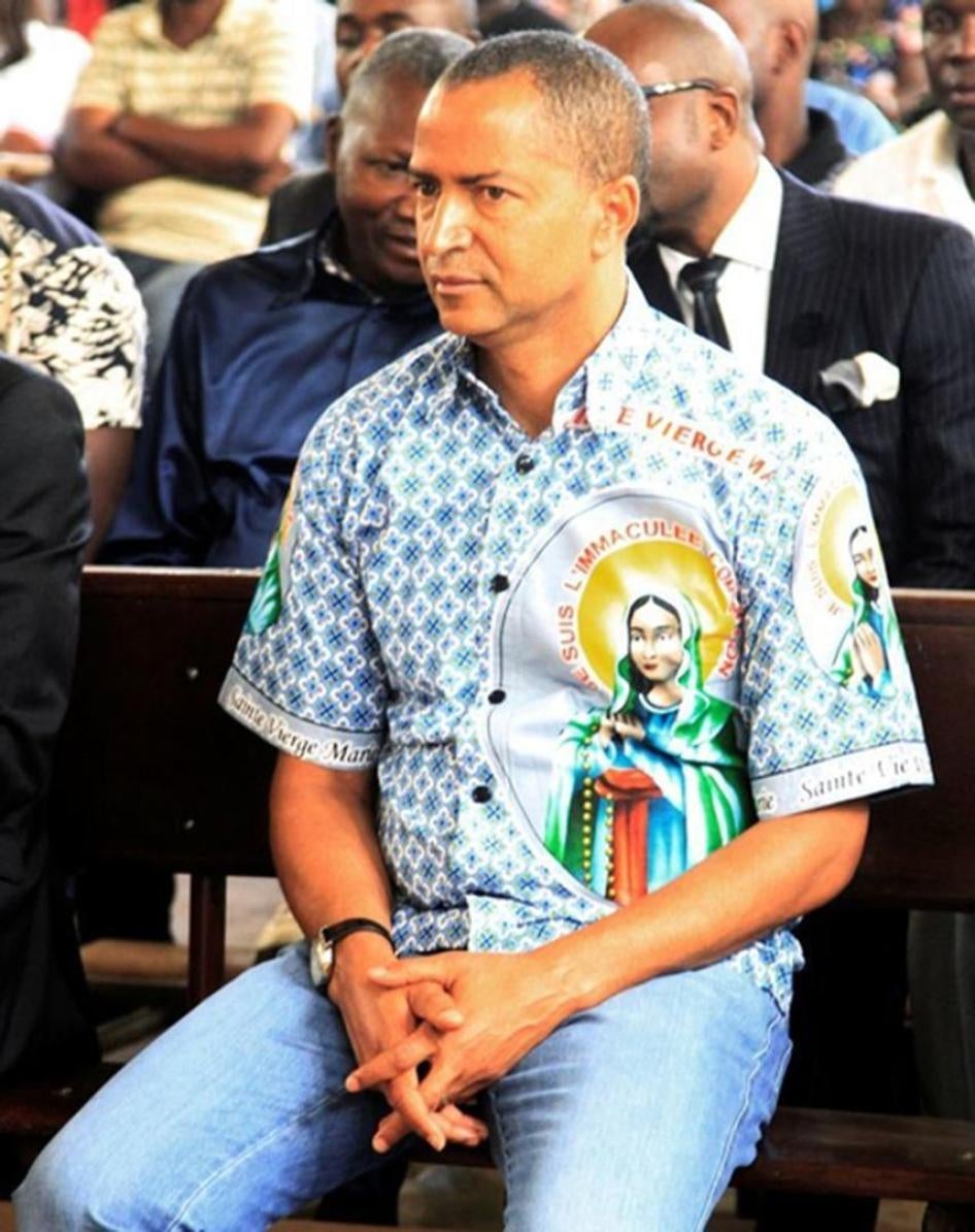 Moise Katumbi, opposition leader and former governor, attending a funeral mass in honor of legendary Congolese singer Papa Wemba in Lubumbashi, Democratic Republic of Congo, May 4, 2016.