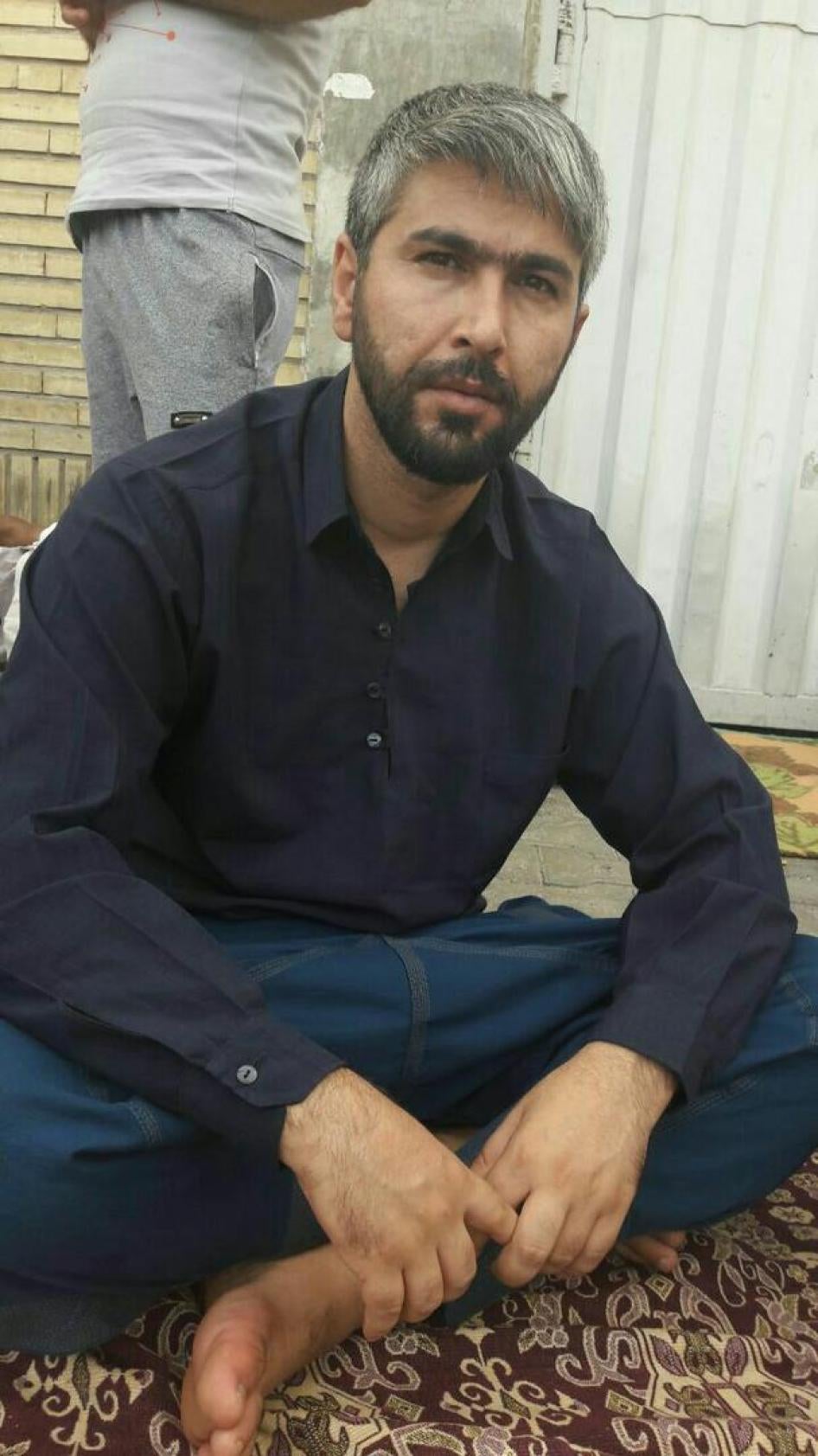 محمد سلیمانی دستگیر شده در کرج در مارچ 2015 
