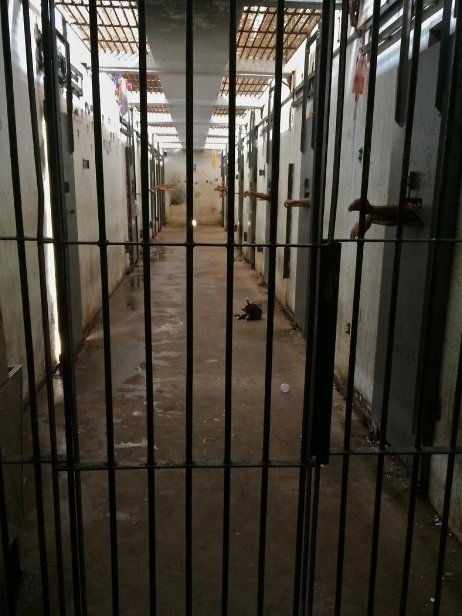 A cellblock in the Pedrinhas prison complex. 