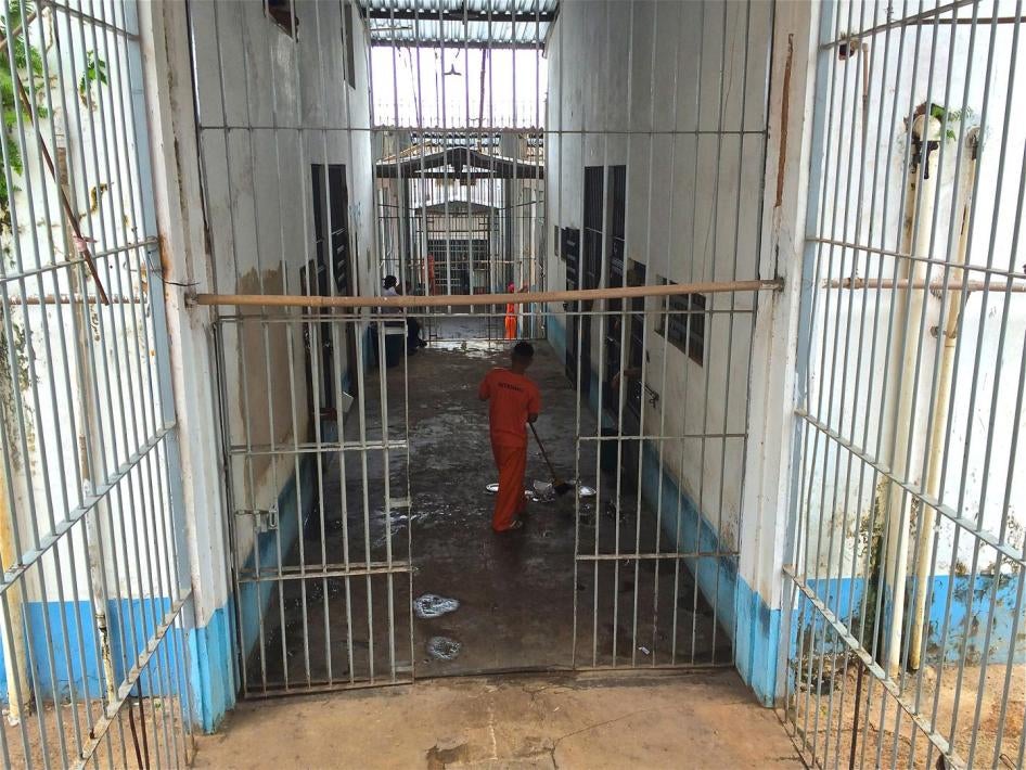 Interior de la Casa de Detenção (Cadet), una de las unidades del complejo penitenciario de Pedrinhas. 