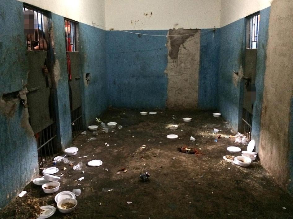 Un corredor en el complejo penitenciario de Pedrinhas.
