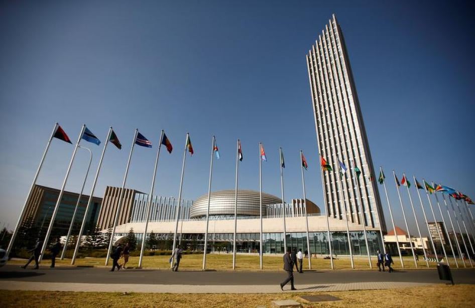 A general view shows the headquarters of the African Union (AU) building in Ethiopia's capital Addis Ababa, January 29, 2017.