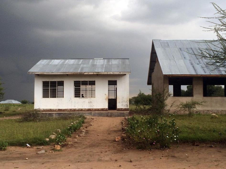 An unfinished science laboratory next to a classroom at a secondary school in Shinyanga region, northern Tanzania. 