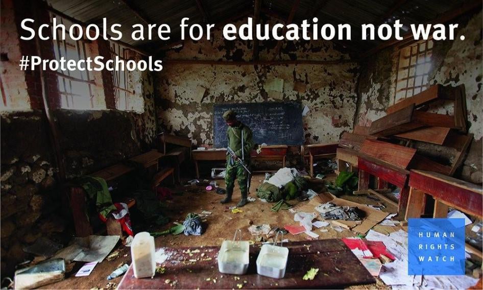 Schools are for education not war