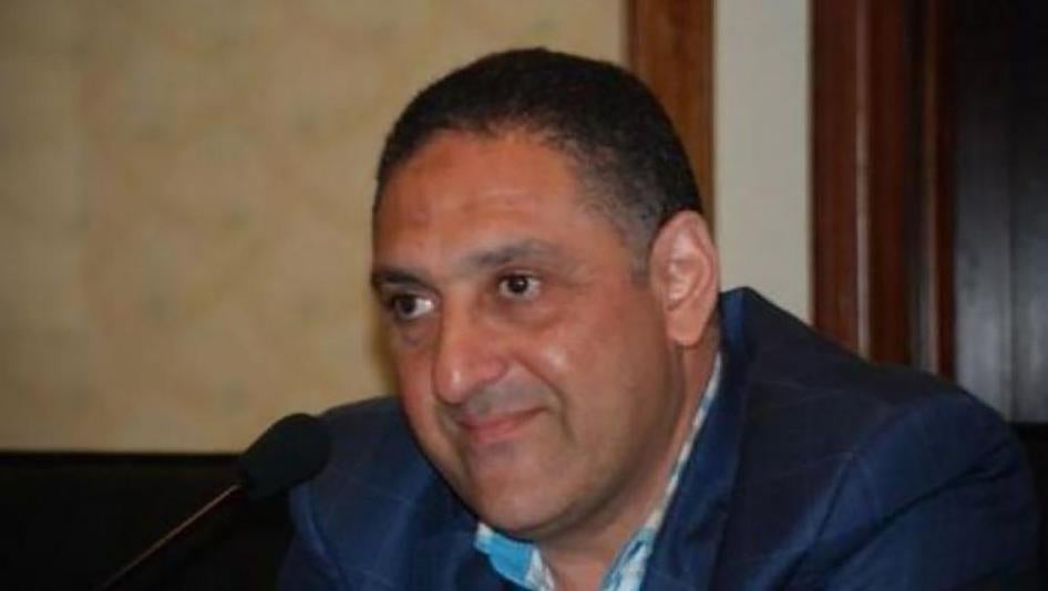 الصحفي المصري هشام جعفر قبل احتجازه في أكتوبر/تشرين الأول 2015. © خاص