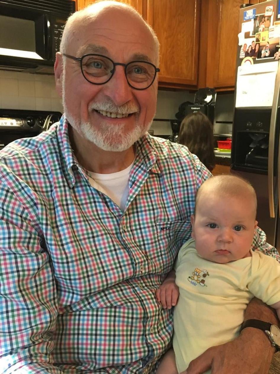 Johannes (L) and grandson Oliver.
