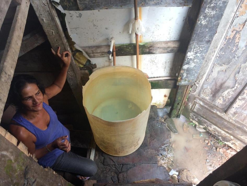 Lindasselva lives in a shack in a slum in Olinda, Pernambuco state.