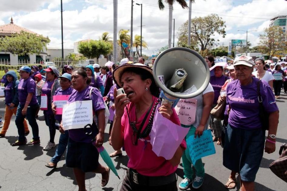 Día internacional de la mujer en Managua, Nicaragua