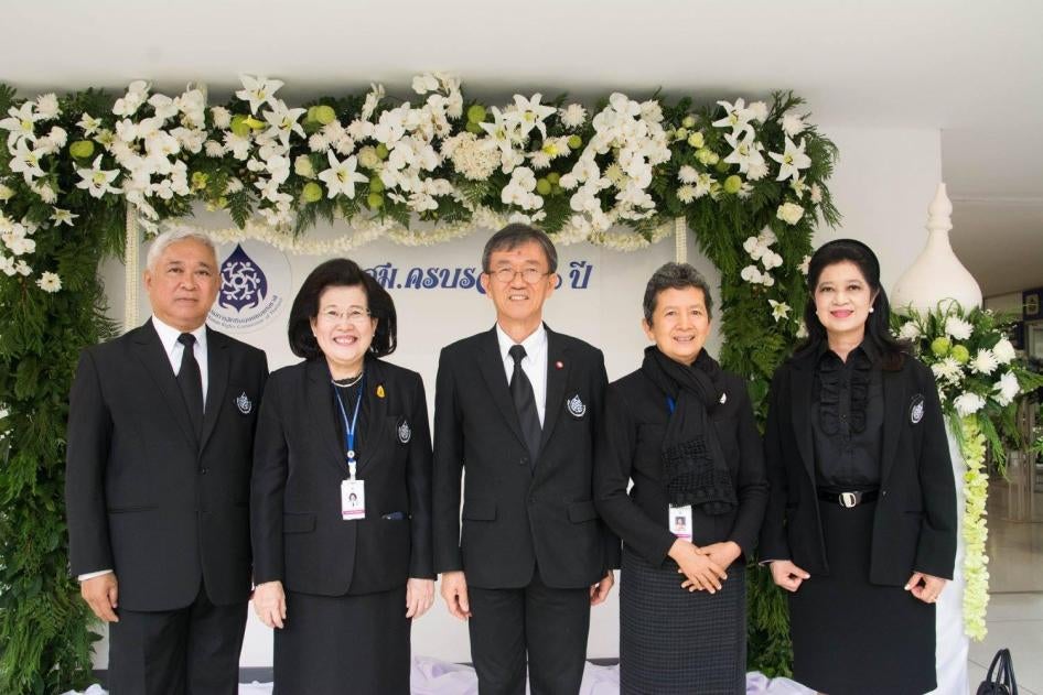 Members of Thailand’s National Human Rights Commission.