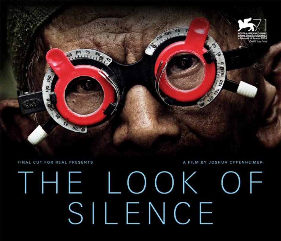 Promotional poster for 'The Look of Silence' documentary, released in 2014. © Joshua Oppenheimer