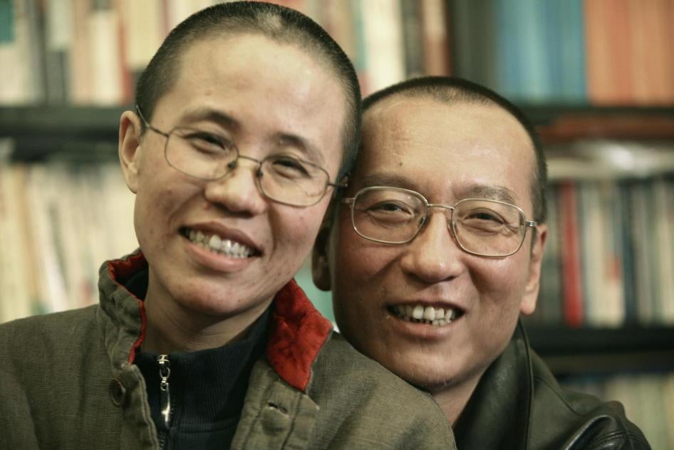 Liu Xiaobo, the 2010 Nobel Peace Prize winner, and Liu Xia, pictured before his arrest in 2008. 