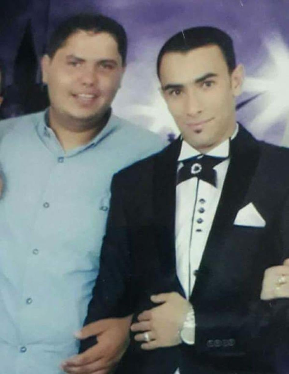 4) Friends Ahmed Rashid, 24, (left) and Abd al-Aty Abd al-Aty, 25, (right) were arrested by the police about one week apart in October 2016, relatives and a family lawyer said. ©  Private 