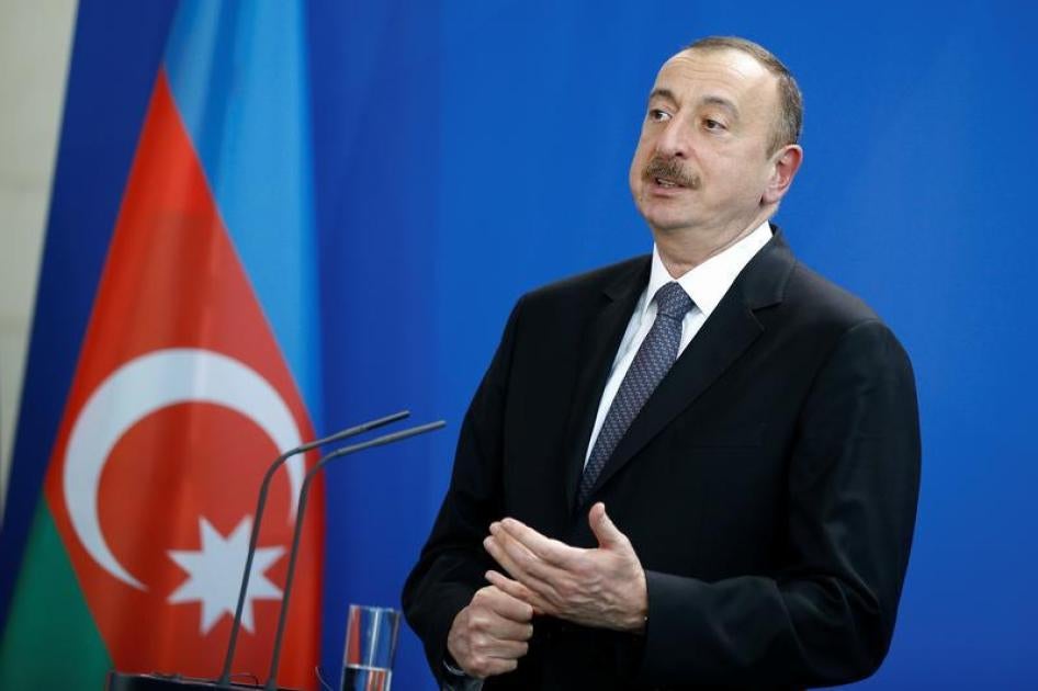 President of Azerbaijan Ilham Aliyev attends a news conference, Berlin, Germany, June 7, 2016. 