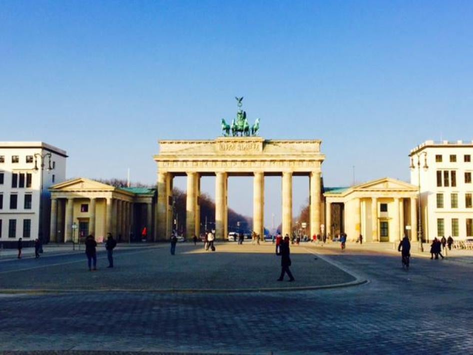 Brandenburg Gate in Berlin, Germany, December 12, 2016 