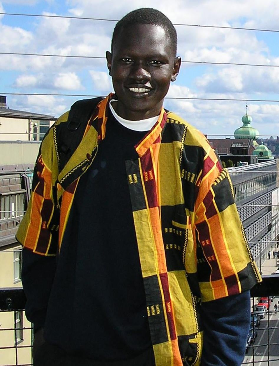 Dong Samuel Luak, a South Sudanese activist and lawyer.