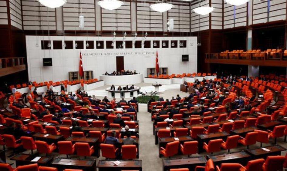 Turkish Parliament convenes to debate on the proposed constitutional changes in Ankara, Turkey, January 12, 2017. 