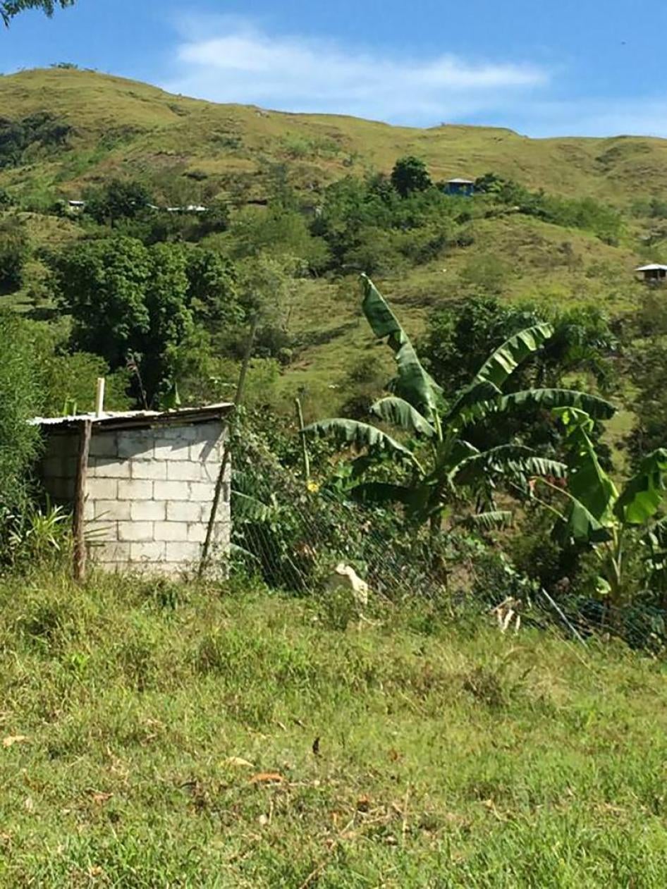 A latrine used by approximately 800 students at a high school in Haiti’s Central Plateau.