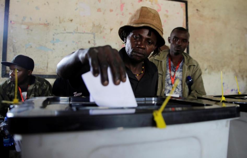 A man votes during primaries in Nairobi, Kenya, in late April. April 26, 2017. © 2016 Reuters /Thomas Mukoya