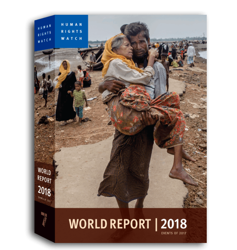 Couverture du Rapport mondial 2018 de HRW  © 2018 Human Rights Watch