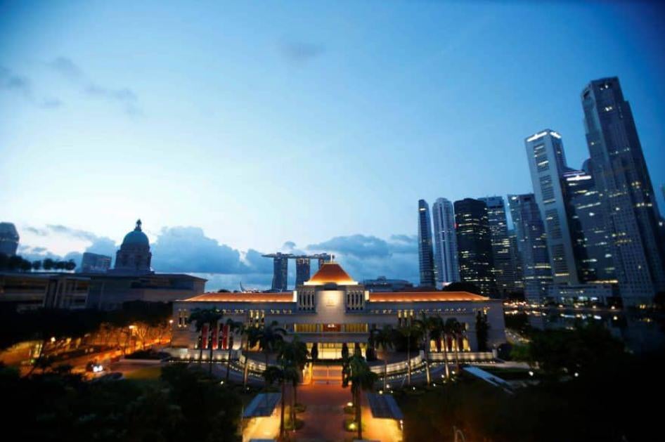 新加坡国会大厦，2016年8月。