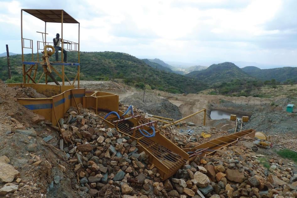 A gold mine near Nakibat and Nakiloro, Rupa, Moroto, Uganda. 