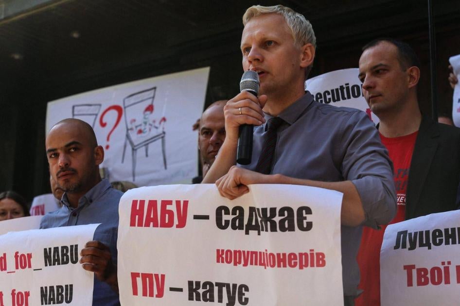 Anti-corruption activist Vitaliy Shabunin. 