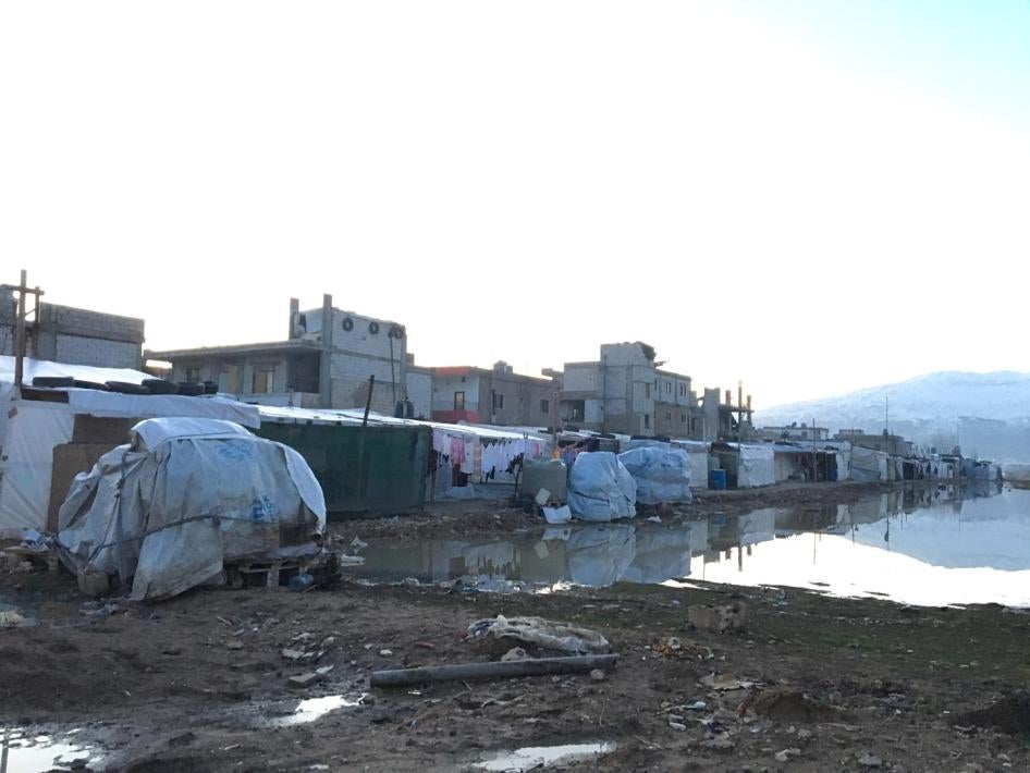 Bar Elias, a town in Lebanon’s Bekaa valley, has become home to Syrian refugees who were evicted from the Rayak air base, and have settled here in informal encampments.