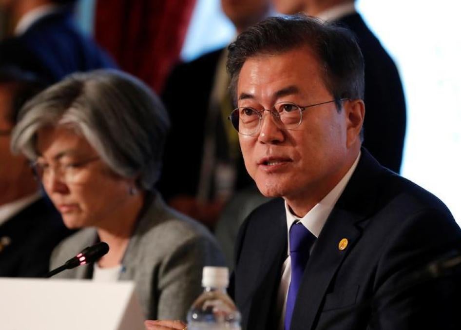 South Korea's President Moon Jae-in, in Tokyo, Japan, May 2018. © 2018 REUTERS/Kim Kyung-Hoon/Pool