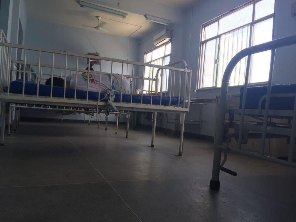 A psychiatric ward in an institution in Rio de Janeiro. Residents of most institutions in Brazil live in depersonalized conditions, have few if any personal belongings, and have little or no privacy. 