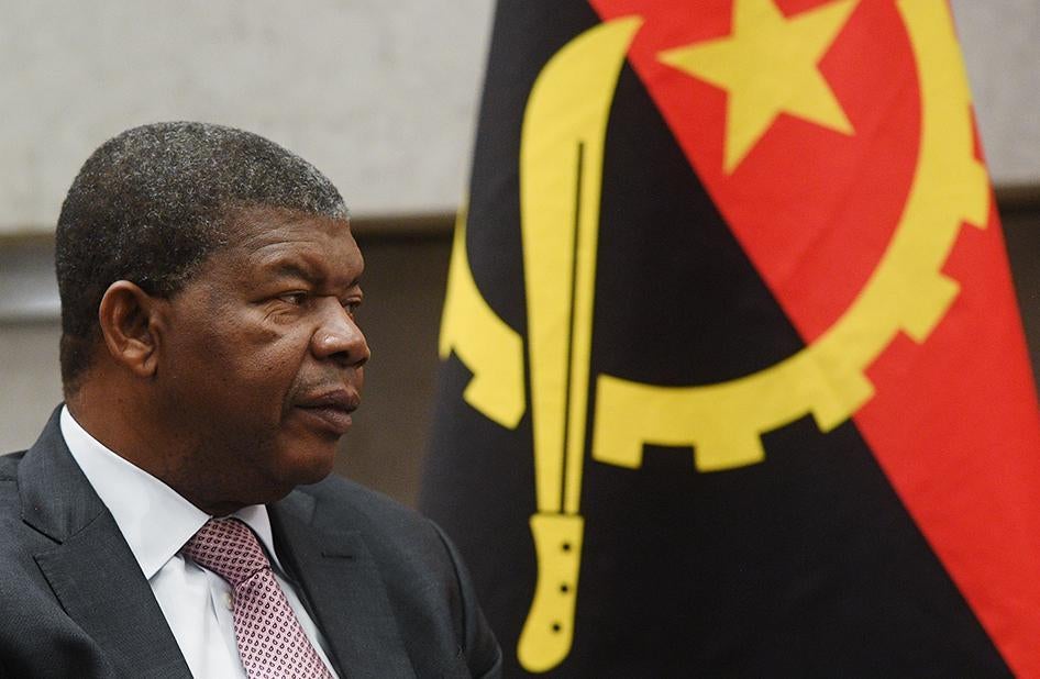 O Presidente João Lourenço, de Angola, durante a 10ª Cúpula dos BRICS em Joanesburgo, África do Sul, em 26 de julho de 2018.
