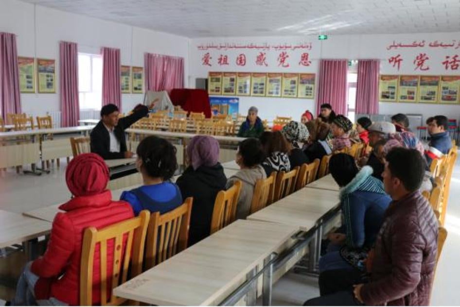 A Chinese Communist Party chief in Ili, Xinjiang tells families of those held in political education camps that the camps aim to transform people into “politically qualified…role models” for society. 
