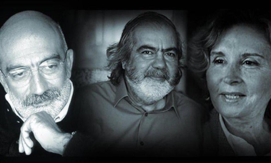 From left to right: Ahmet Altan, Mehmet Altan, Nazlı Ilıcak 