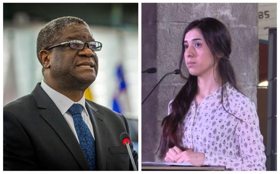 Denis Mukwege et Nadia Murad ont reçu le prix Nobel de la paix 2018 pour leur travail visant à aider les survivantes de violences sexuelles en temps de guerre et à mettre fin à ces abus.