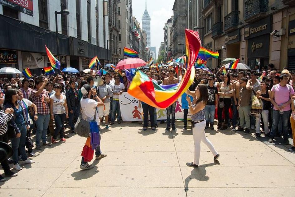 International LGBT Pride Day in Historic Center, Mexico City in June 2012. 