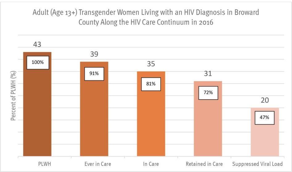 Graph VII. Transgender HIV Data Provided to Human Rights Watch from Florida Department of Health