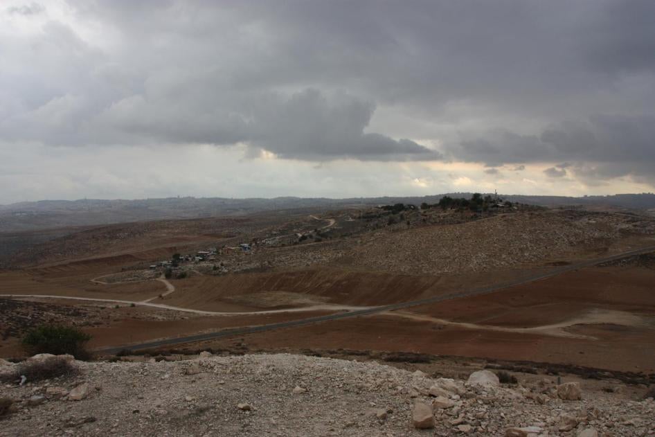 The Inbalim camping site, located within the illegal Israeli outpost of Neve Erez and established on a hilltop in the occupied West Bank in part on lands seized from the Palestinian village of Mikhmas, northwest of Jerusalem.