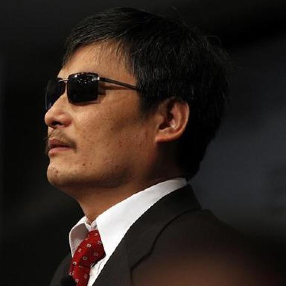 盲眼维权人士陈光诚摄于美国外交关系协会，纽约，2012年5月31日。