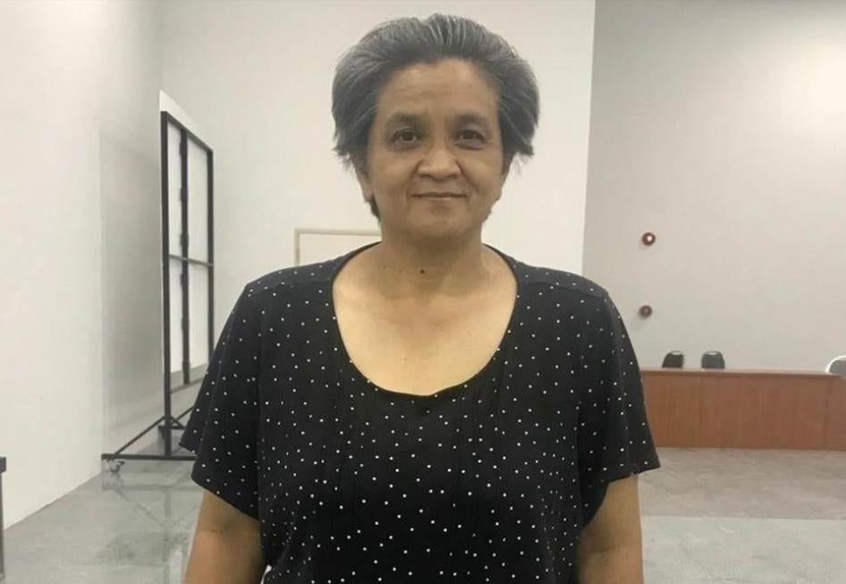 Praphan Pipithnamporn, a UNHCR-recognized asylum seeker, was sent back by Malaysian authorities to Thailand to face persecution for her peaceful protests. © 2019 Private