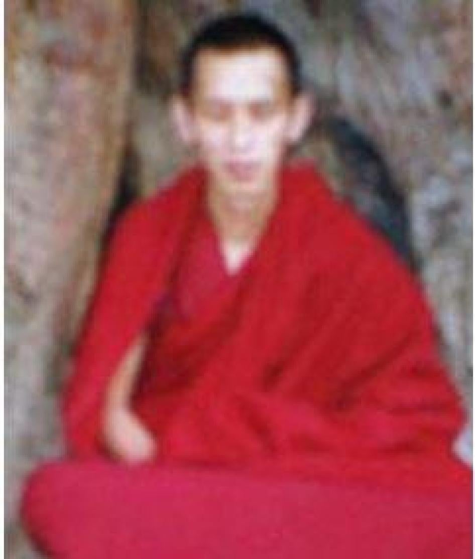 Personal photo of Ngawang Chonyi, scripture teacher at Drepung Tantric college, obtained by the Central Tibetan Administration Department of Security. Date unknown. 